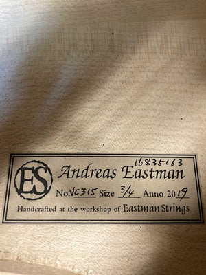 Eastman model 315 3/4 Cello