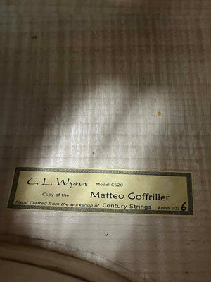 C.L. Wynn 620 'Gofriller' 4/4 Cello