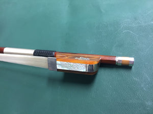 T. Pampolin Pernambuco Bow - SILVER Fitted Fleur de Lys - CELLO