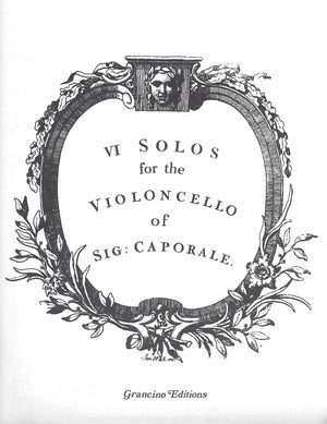 Six Solos for Violoncello and Basso continuo (Book 1: 1-3) - Cello Music