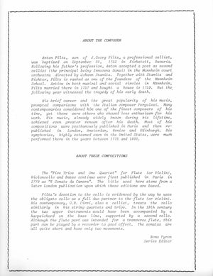 5 Trios for Flute (or Violin), Cello obligate, and Bass continuo (Vo. 2: Trios 3-5)