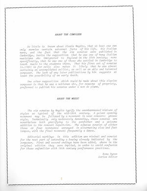 Six Sonatas for Violoncello and Basso continuo (Vol. 2: Sonatas 4-6) - Cello Music