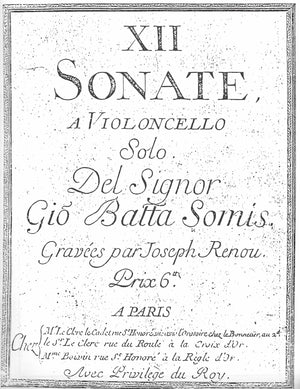 12 Sonatas for 2 Violincellos (ca.1725) Sonatas 1-6 - Cello Music