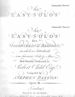 Six Solos for 2 Violoncellos (Vol. 2: Sonatas 4-6) - Cello Music