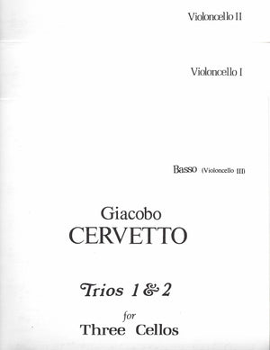 6 Trios for 3 Cellos (or 2 Violins and Cello) (Trios 1 and 2) - Cello Music