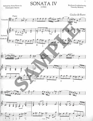 5 Sonatas for Violoncello and Basso continuo (Book 2: Sonatas 4-5) - Cello Music