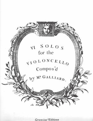 Six Solos for Violoncello and Basso continuo (Volume 2: Sonatas 4-6) - Cello Music