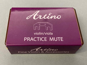 Artino Rubber-covered Steel Practice Mute for Viola, Violin