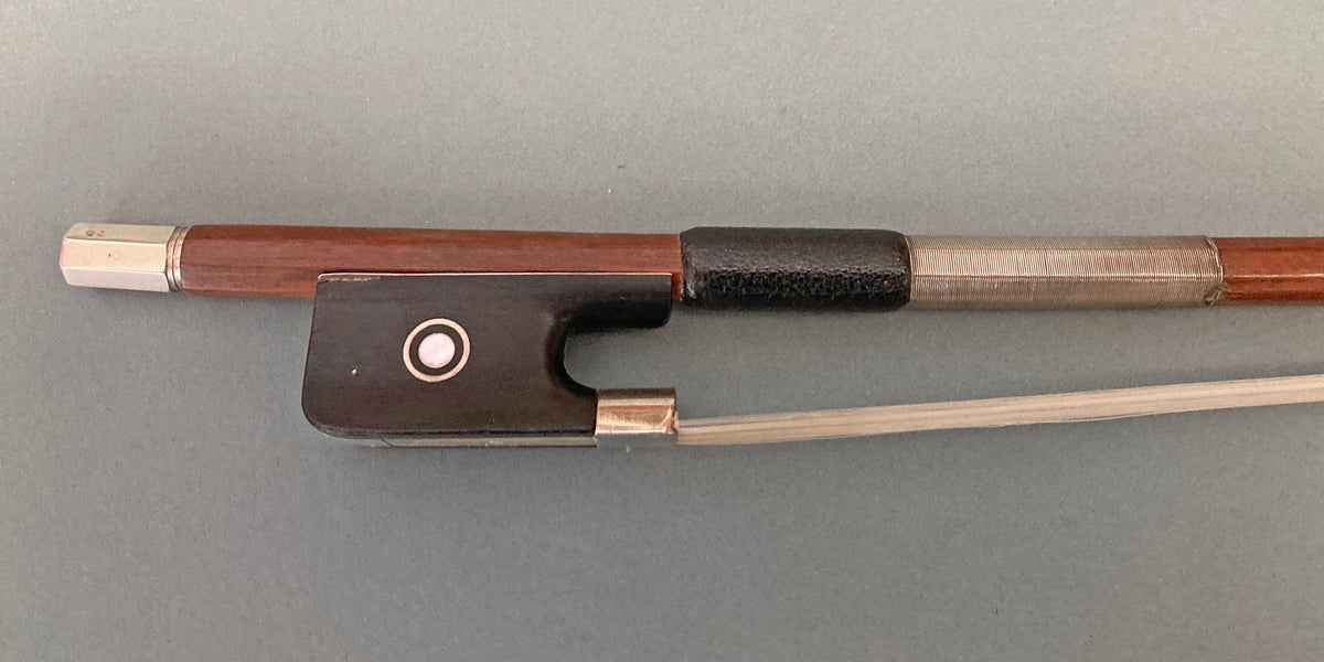 Roger François Lotte Pernambuco Silver Mounted Bow - CELLO