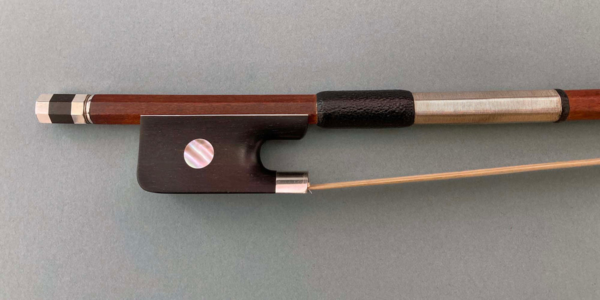 Marco Raposo Silver Fitted Pernambuco Bow - CELLO