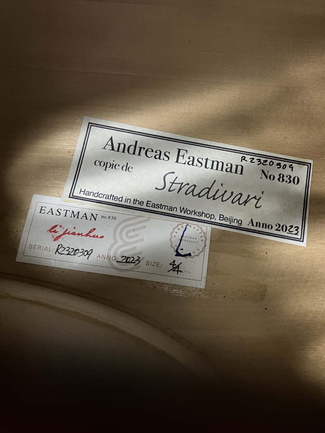 Eastman model 830 Poplar 4/4 Cello
