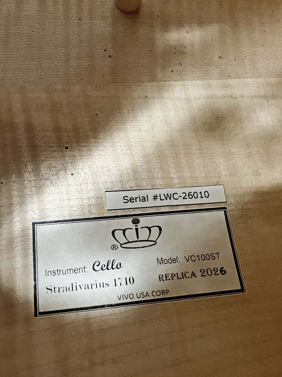 Vivo 100 '1710 Strad' 4/4 Cello