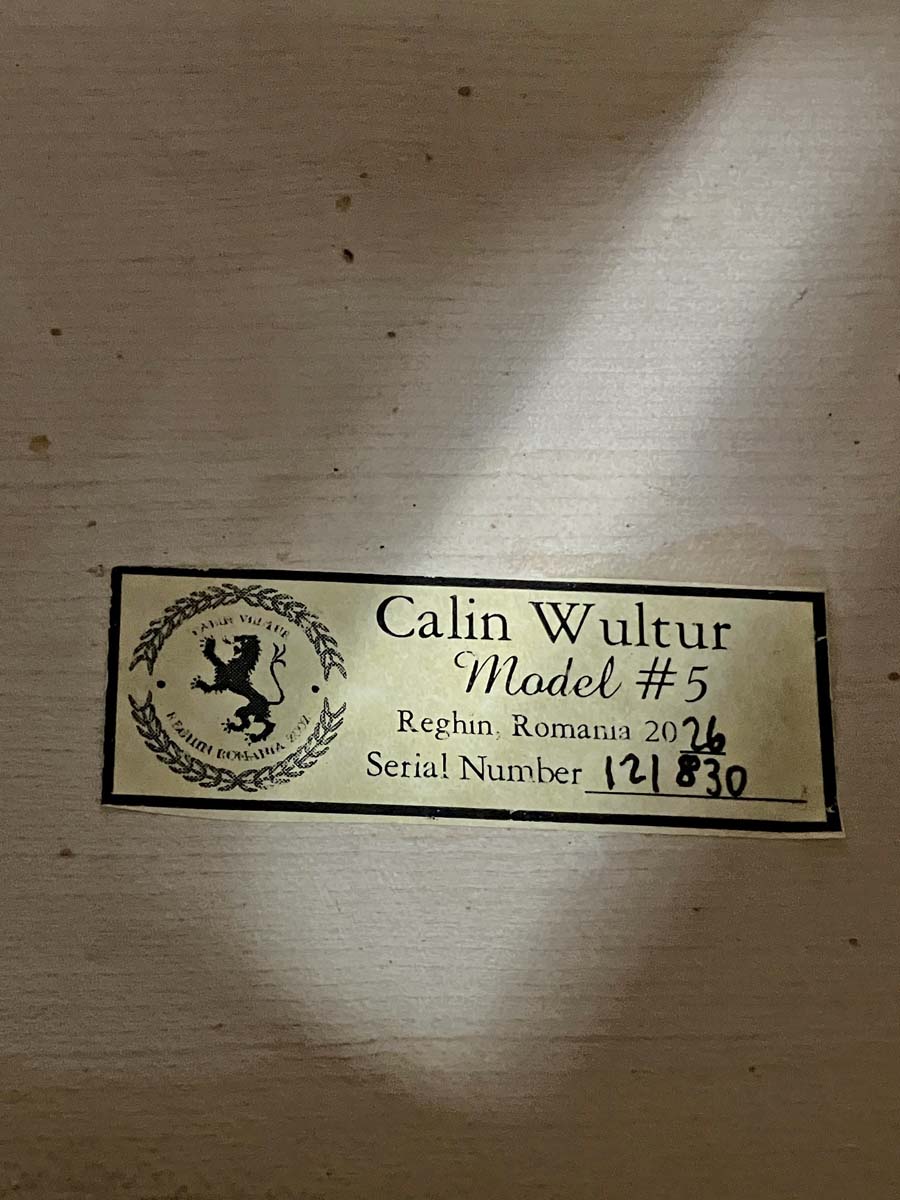 Calin Wultur model #5 'Guarneri' 4/4 Cello