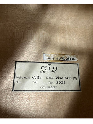 Vivo Limited 7/8 Cello