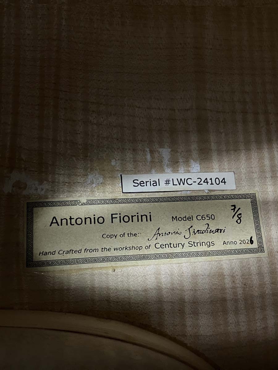 Antonio Fiorini 650 'Stradivari' - 7/8 Cello (0826)