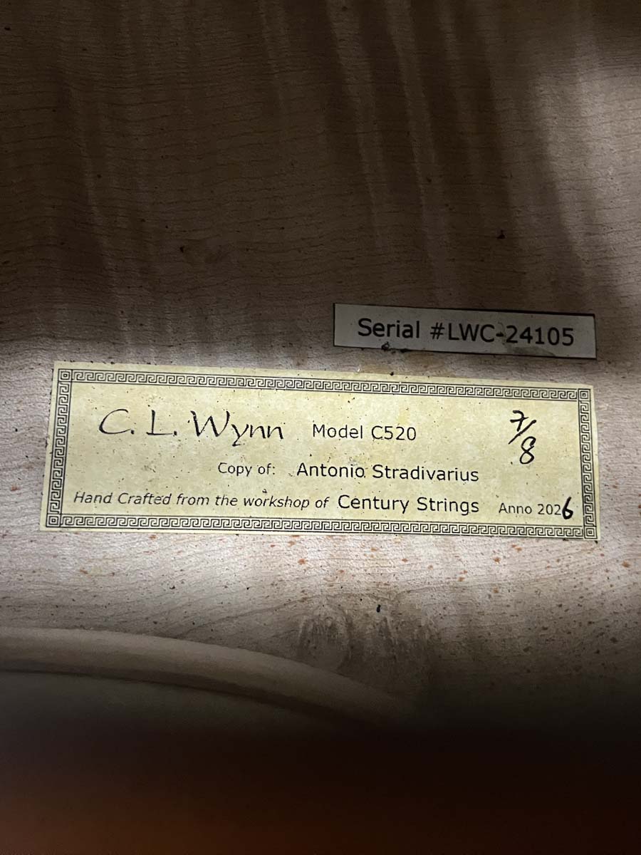 C.L. Wynn 520 'Strad' 7/8 Cello (0726)