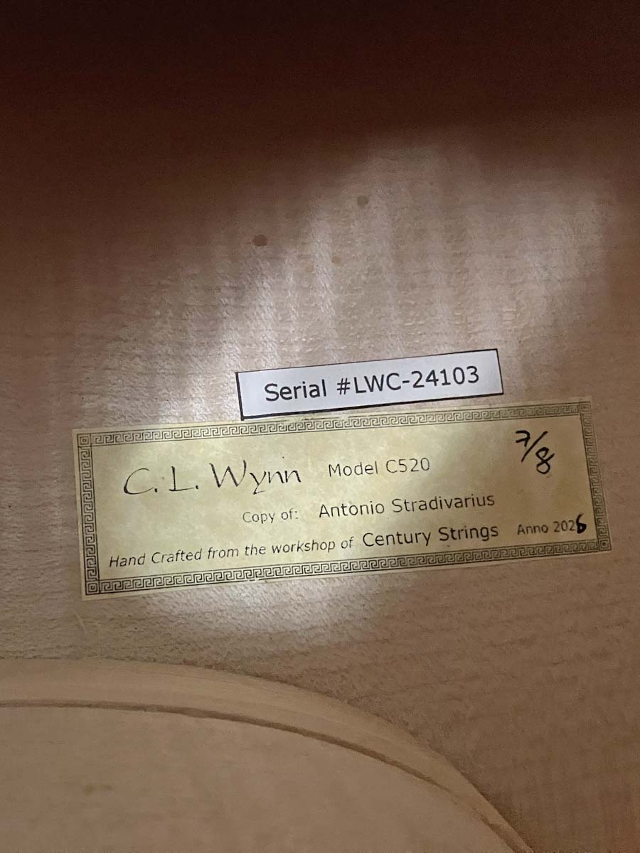 C.L. Wynn 520 'Strad' 7/8 Cello