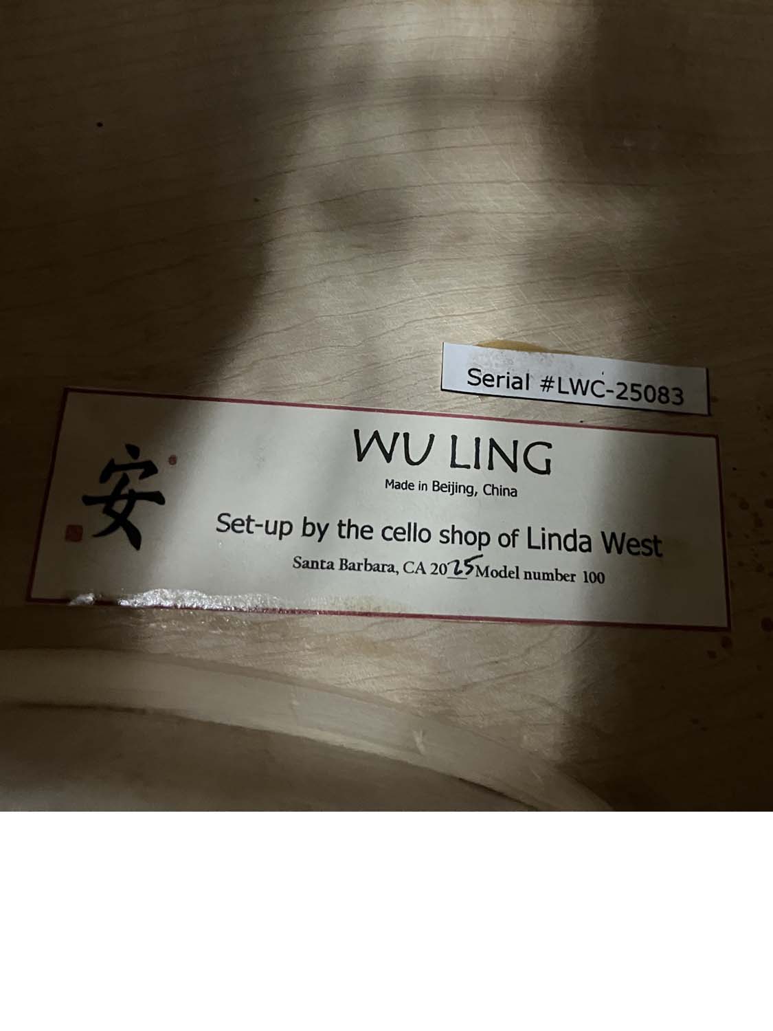 Wu Ling 100 7/8 Cello