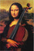 Mona Lisa Cellist Sticker