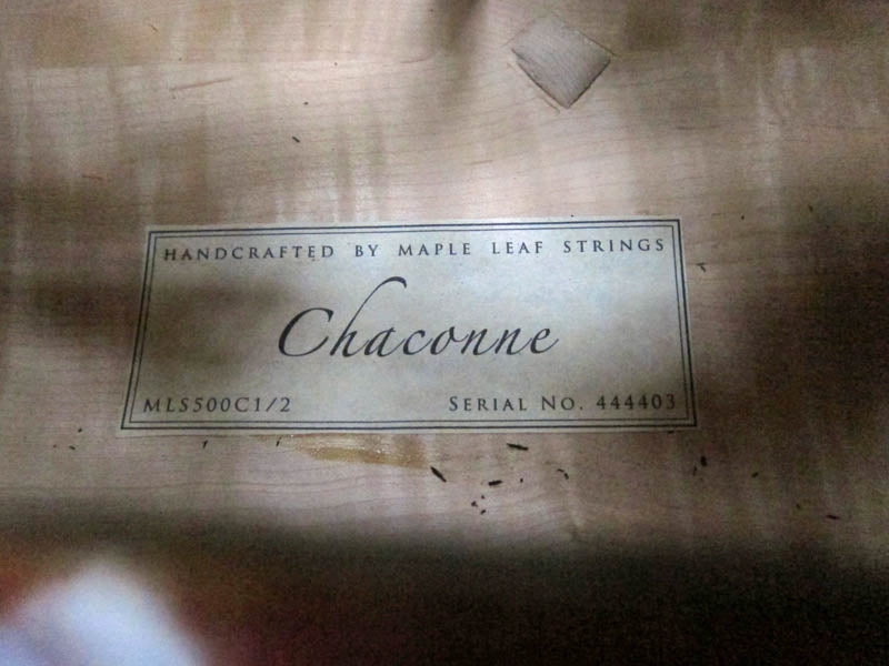 Chaconne model 500 1/2 Cello