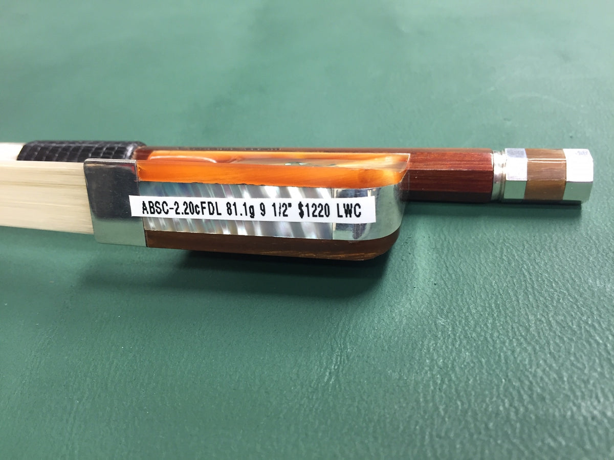 Arcos Brasil - SILVER Fitted Fleur de Lys Pernambuco Cello Bow