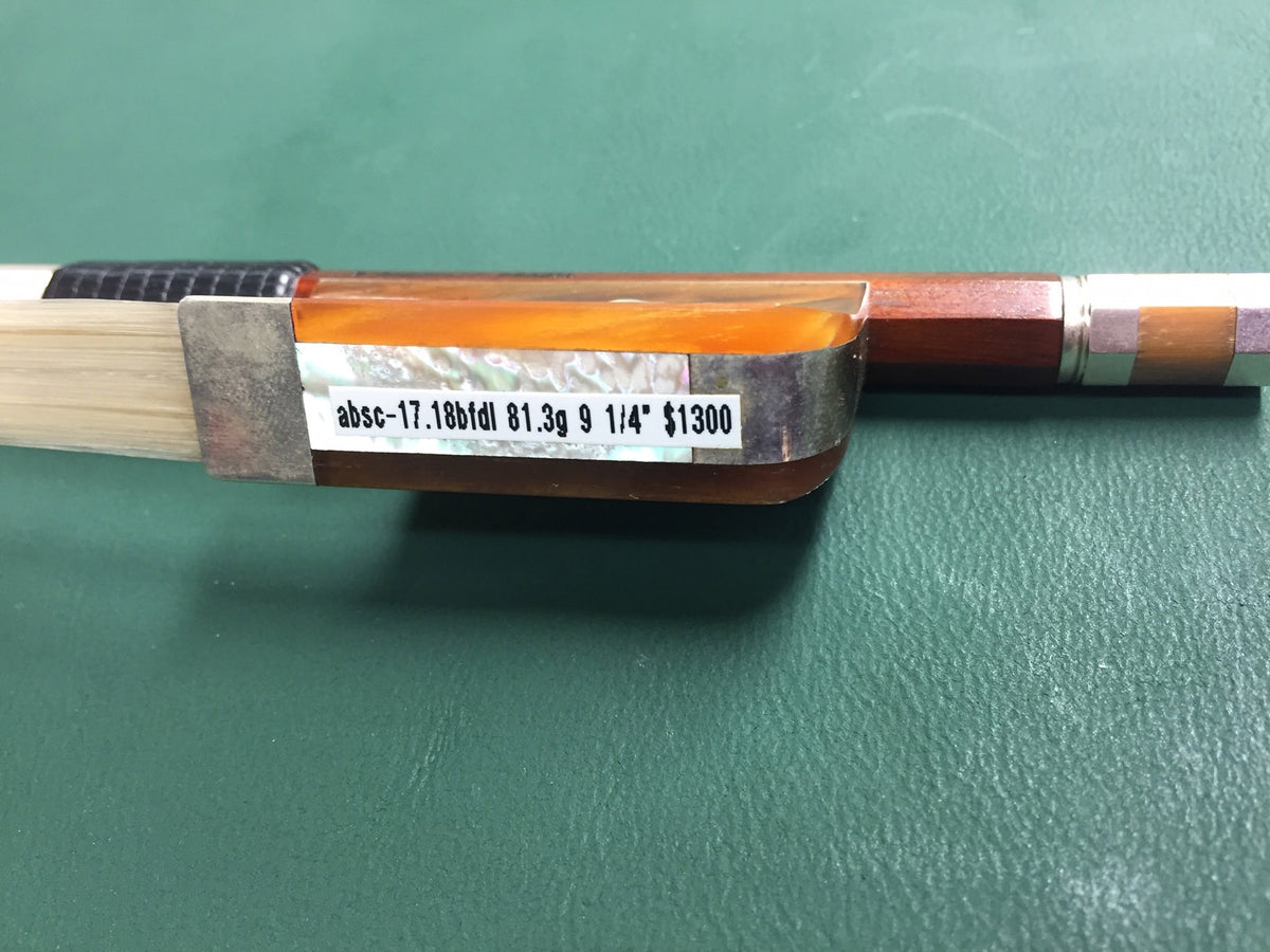 T. Pampolin Pernambuco Bow - SILVER Fitted Fleur de Lys - CELLO
