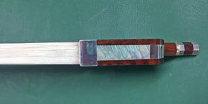 Arcos Brasil- SILVER Fitted Fleur de Lys Pernambuco Cello Bow