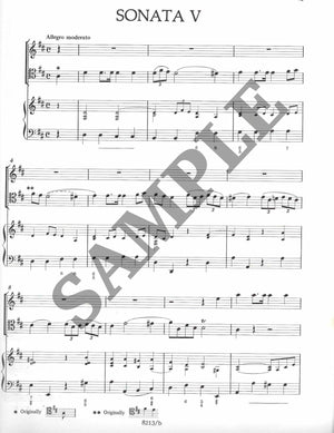 5 Trios for Flute (or Violin), Cello obligate, and Bass continuo (Vo. 2: Trios 3-5)