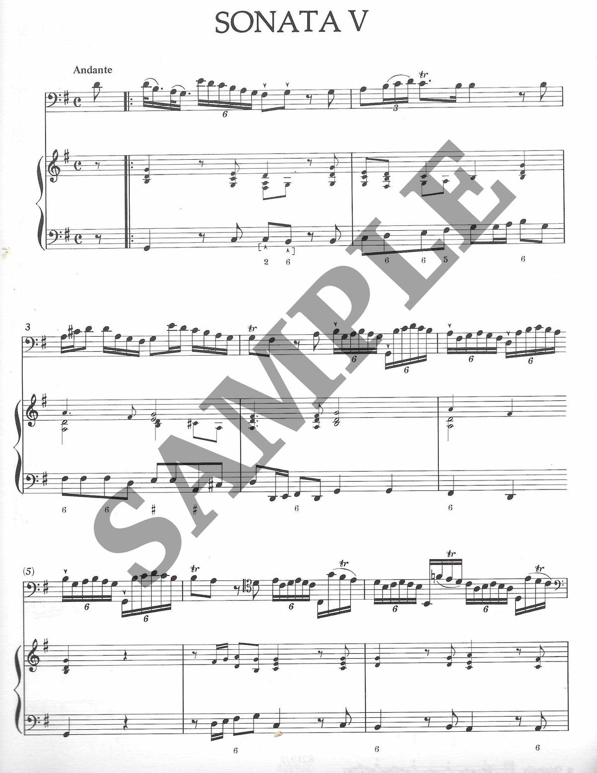 Six Sonatas for Violoncello and Basso continuo (Vol. 2: Sonatas 4-6) - Cello Music