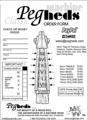 Install Pegs or Geared Pegs