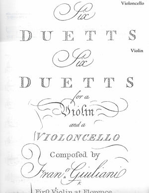 Six Duets for Violin and Violoncello Opus 3 (Vol. 2: Duets 3 and 4) - Cello Music