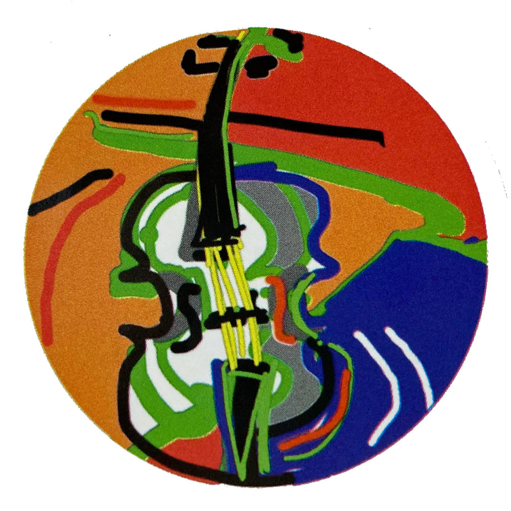Bass Clef Vinyl Sticker - Black - Linda West Cellos