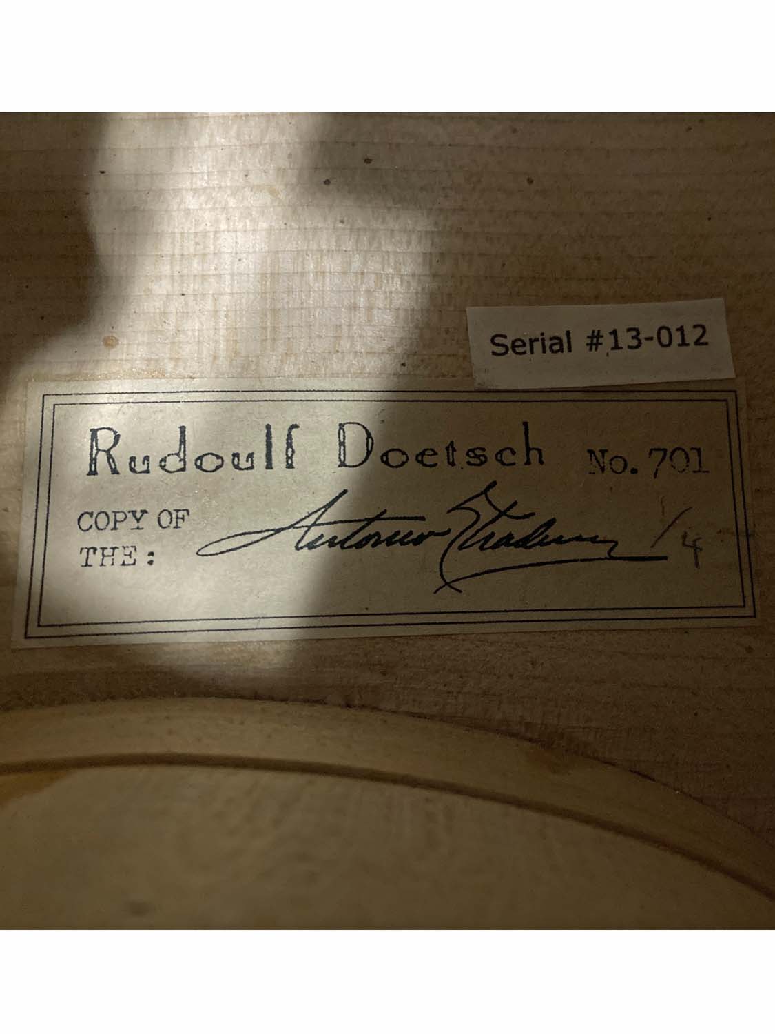 Rudolph Doetsch 701 1/4 Cello -  used