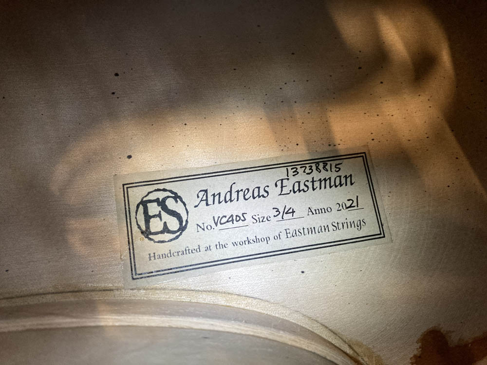 Eastman model 405 3/4 Cello