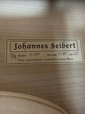 Johannes Seibert model 250 3/4 Cello